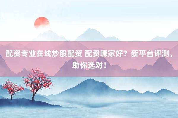 配资专业在线炒股配资 配资哪家好?新平台评测,助你选对!